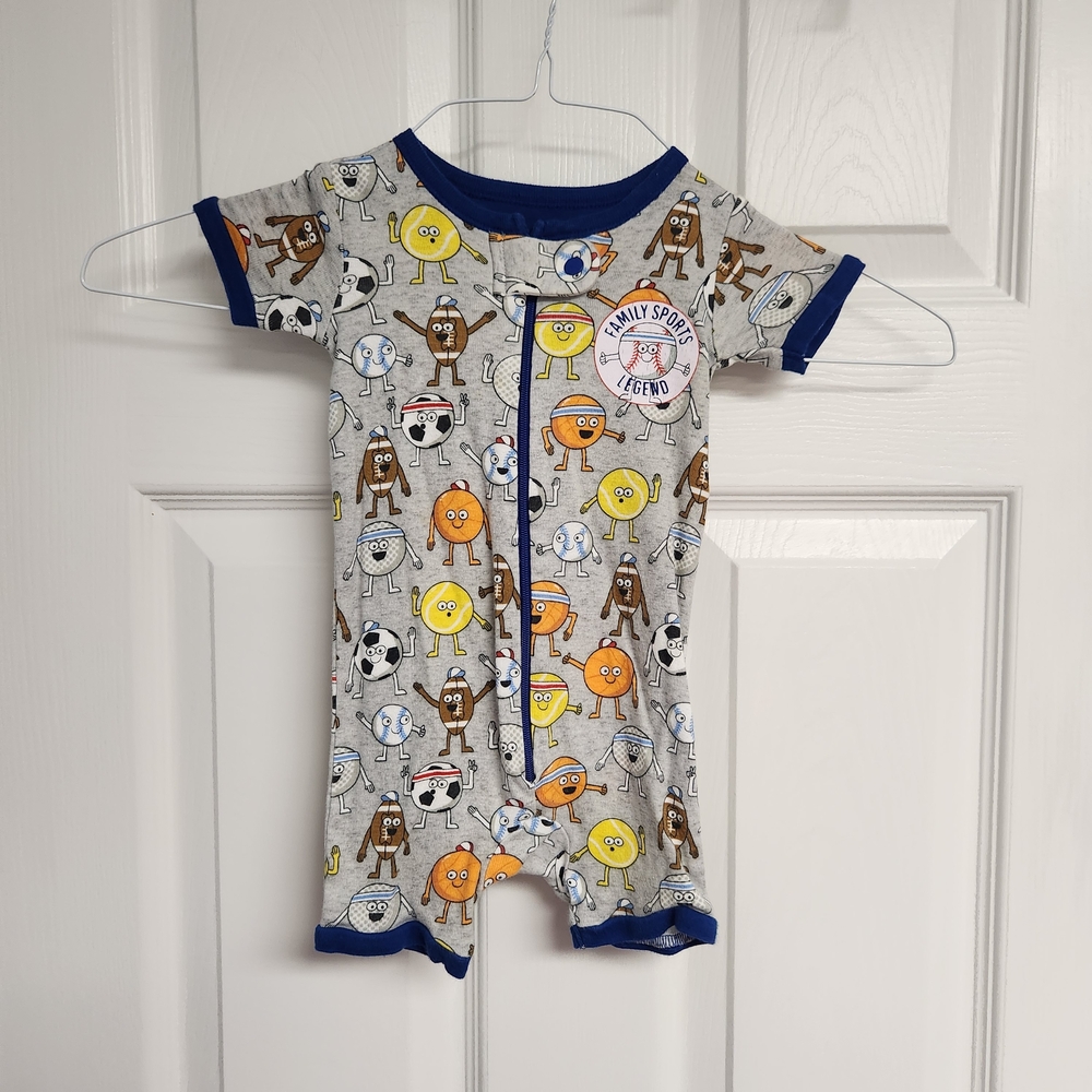 The Children's Place Gray and Navy Sports Bodysuit